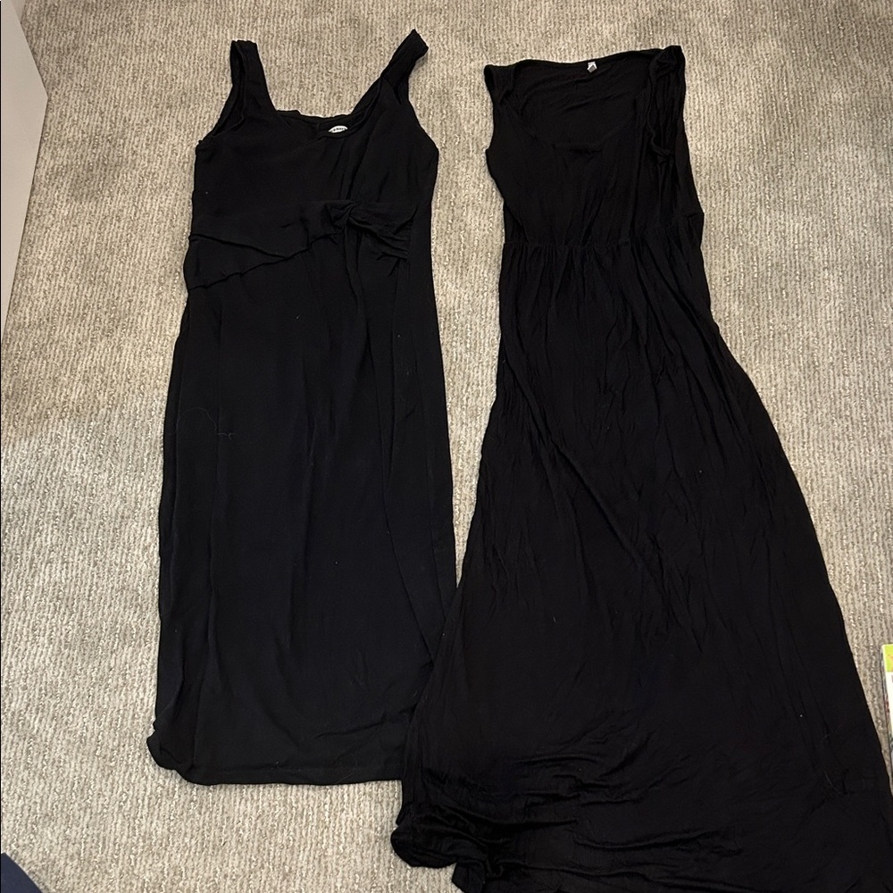Maternity Black Sleeveless Dresses (2)